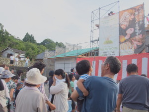 サラダホーム上棟式 お餅まき