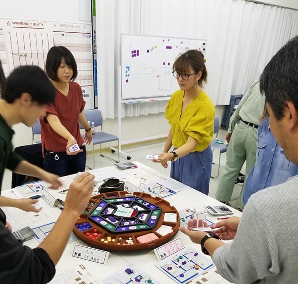 坂井建設マネージメントゲーム研修の様子2