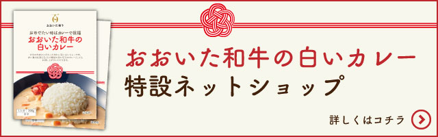 おおいた和牛の白いカレー　サラダホームのカレー