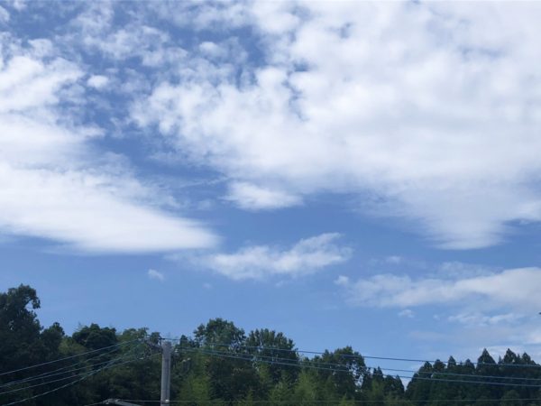 7月大分の空