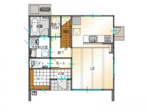 大分市中戸次新築建売間取り１F｜大分の注文住宅工務店サラダホームスタッフブログ