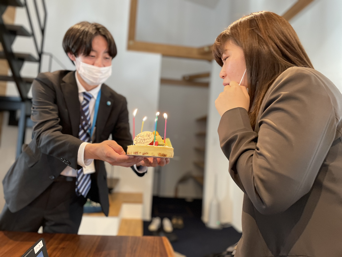 誕生日を迎え、お祝いしていただきました