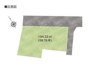 【大分市中戸次】SAKAIの土地194.33㎡(58.78坪) 建築条件付き